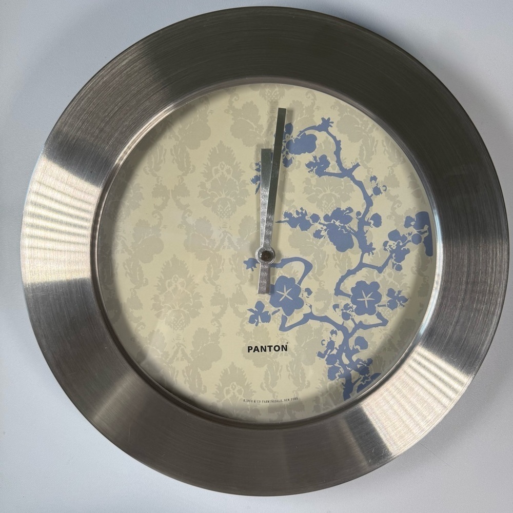 RARE VINTAGE Verner Panton Clock By Kirch & Co. Works Cherry Tree Blossom Design